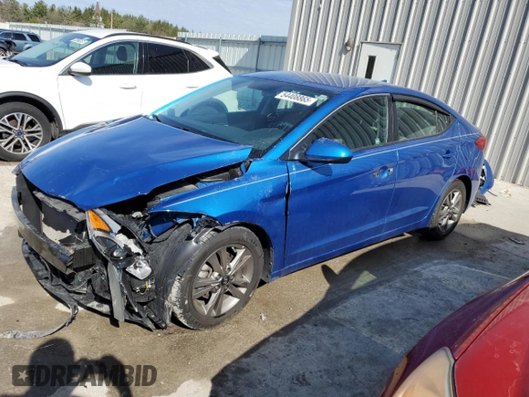 2017 Hyundai Elantra Limited z VIN 5NPD84LF9HH035927, wystawiony jako Copart lot #54408865 z przebiegiem 52 937 mil mil oraz Szkoda całkowita • Salvage title. Historia ofert i sprzedaży dostępna na DreamBid. Obrazek 1.