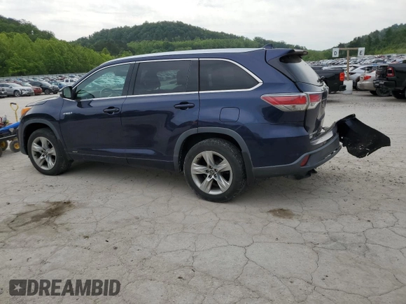 2016 Toyota Highlander Hybrid Limited with VIN 5TDDCRFH5GS016938, listed as a Copart auction lot 55999704 with 64,753 mi miles. Bid and sale history available at carsss.com. Image 2.