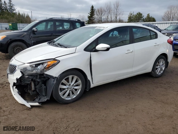 2014 Kia Forte LX with VIN KNAFX4A6XE5143982, listed as a Copart auction lot 52069774 with 247,244 mi miles and Salvage Title. Bid and sale history available at carsss.com. Image 1.
