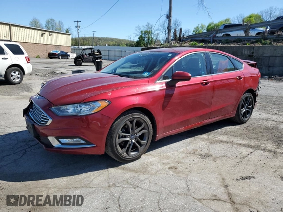 2018 Ford Fusion SE with VIN 3FA6P0H73JR126433, listed as a Copart auction lot 54765715 with 91,250 mi miles and Salvage Title. Bid and sale history available at carsss.com. Image 1.