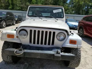 2001 Jeep Wrangler Sahara z VIN 1J4FA59S81P321490, wystawiony jako Copart lot #57320005 z przebiegiem 180 959 mil mil oraz Szkoda całkowita • Salvage title. Historia ofert i sprzedaży dostępna na DreamBid. Obrazek 5.