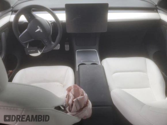 2023 Tesla Model Y Performance with VIN 7SAYGDEF0PF791552, listed as a Copart auction lot 44592545 with 29,075 mi miles and Salvage Title. Bid and sale history available at DreamBid. Image 8.