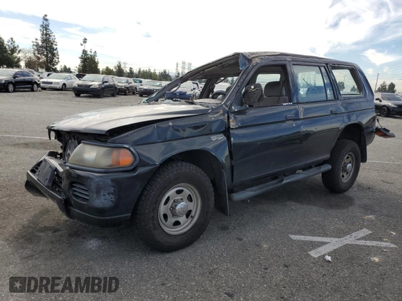 2000 Mitsubishi Montero Sport ES with VIN JA4LS21HXYP819022, listed as a Copart auction lot 43580855 with 0 mi miles and Salvage Title. Bid and sale history available at carsss.com. Image 1.