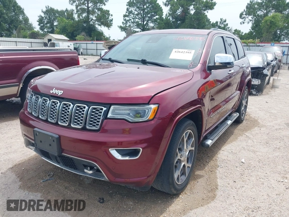 2020 Jeep Grand Cherokee Overland с VIN 1C4RJECG0LC145052, выставлен на аукционе IAAI как лот 42642395 с пробегом 81 113 миль миль и . История ставок и продаж доступна на DreamBid. Изображение 2.