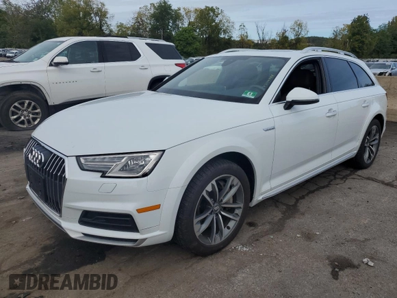 2018 Audi allroad A4 Premium with VIN WA17NAF41JA193040, listed as a Copart auction lot 73289744 with 62,213 mi miles and Salvage Title. Bid and sale history available at DreamBid. Image 1.