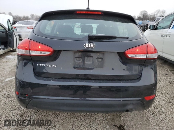 2017 Kia Forte5 LX with VIN KNAFK5A86H5682156, listed as a Copart auction lot 45861385 with 104,591 mi miles and Salvage Title. Bid and sale history available at carsss.com. Image 6.