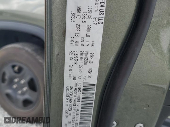 2017 Jeep Compass Sport with VIN 3C4NJDAB1HT656524, listed as a Copart auction lot 54325385 with 97,253 mi miles and Salvage title. Bid and sale history available at DreamBid. Image 13.