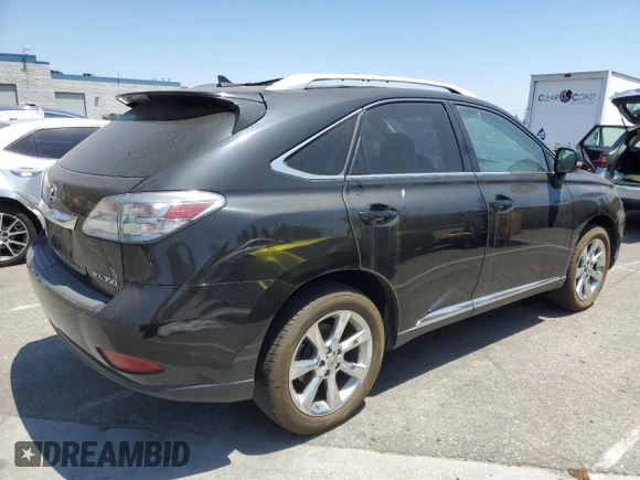 2010 Lexus RX 350 z VIN 2T2ZK1BA6AC024657, wystawiony jako Copart lot #62034185 z przebiegiem 129 057 mil mil oraz Szkoda całkowita • Salvage title. Historia ofert i sprzedaży dostępna na DreamBid. Obrazek 3.