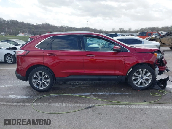 2019 Ford Edge Titanium with VIN 2FMPK4K95KBC76005, listed as a IAAI auction lot 41827772 with 39,476 mi miles. Bid and sale history available at carsss.com. Image 13.