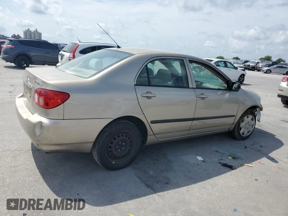 2006 Toyota Corolla CE with VIN 1NXBR32E06Z746664, listed as a Copart auction lot 53706325 with Not Provided miles and Salvage Title. Bid and sale history available at DreamBid. Image 3.