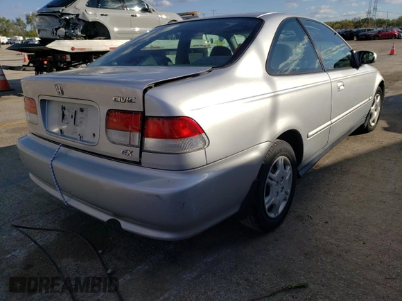 2000 Honda Civic EX with VIN 1HGEJ8244YL034570, listed as a Copart auction lot 73169083 with 88,266 mi miles and Salvage title. Bid and sale history available at DreamBid. Image 3.