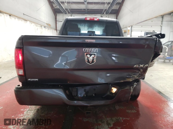 2018 Ram 1500 Express with VIN 1C6RR7FG6JS282197, listed as a Copart auction lot 82840704 with 150,019 mi miles and Salvage title. Bid and sale history available at DreamBid. Image 6.