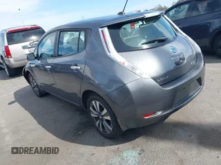 2017 Nissan LEAF S with VIN 1N4BZ0CP1HC302579, listed as a IAAI auction lot 41920542 with 37,462 mi miles. Bid and sale history available at carsss.com. Image 3.