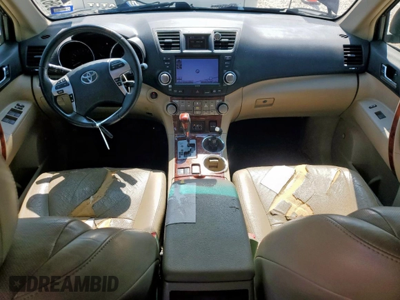 2012 Toyota Highlander Limited with VIN 5TDYK3EH9CS068537, listed as a Copart auction lot 59671085 with 166,864 mi miles and Salvage title. Bid and sale history available at DreamBid. Image 8.