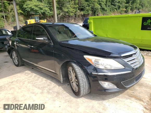 2012 Hyundai Genesis 4.6L with VIN KMHGC4DF3CU205168, listed as a Copart auction lot 65380454 with 175,156 mi miles and Salvage Title. Bid and sale history available at carsss.com. Image 4.