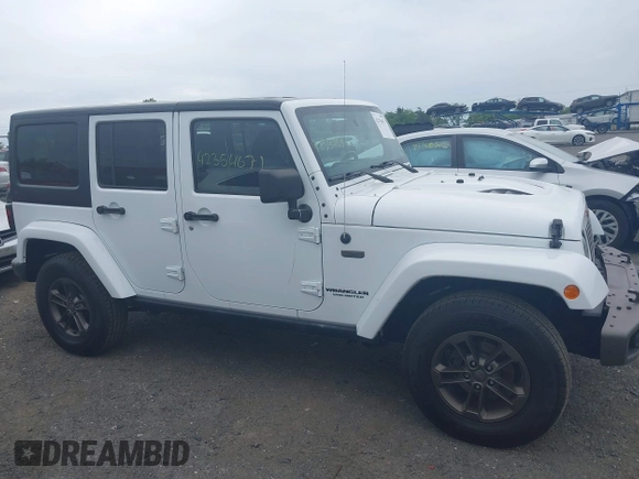 2017 Jeep Wrangler Unlimited 75th Anniversary z VIN 1C4HJWEG8HL502984, wystawiony jako IAAI lot #42354671 z przebiegiem 108 900 mil mil oraz . Historia ofert i sprzedaży dostępna na DreamBid. Obrazek 13.