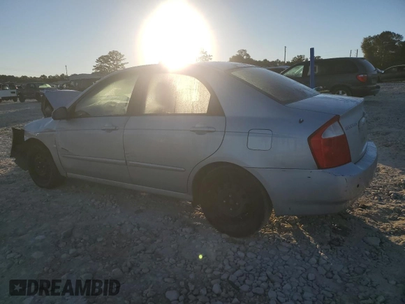 2006 Kia Spectra EX with VIN KNAFE121265371337, listed as a Copart auction lot 75682694 with 252,070 mi miles and Salvage Title. Bid and sale history available at carsss.com. Image 2.