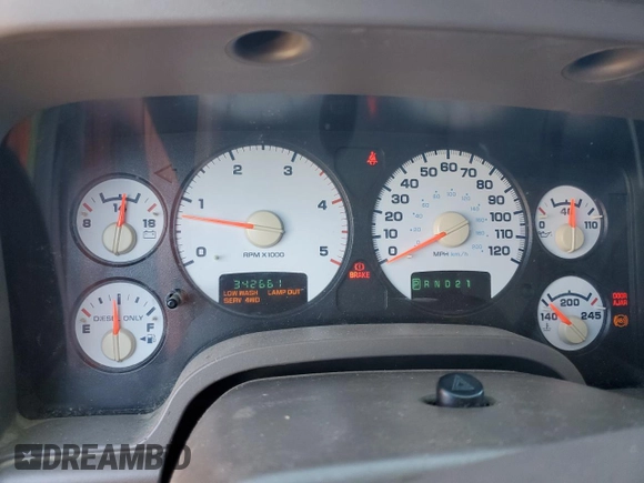 2004 Dodge Ram 2500 SLT with VIN 3D7KU28C24G172965, listed as a Copart auction lot 73827294 with 342,661 mi miles and Salvage Title. Bid and sale history available at carsss.com. Image 9.