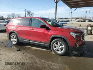2020 GMC Terrain SLE with VIN 3GKALMEV0LL238207, listed as a Copart auction lot 47496845 with 52,568 mi miles and Salvage Title. Bid and sale history available at carsss.com. Image 4.