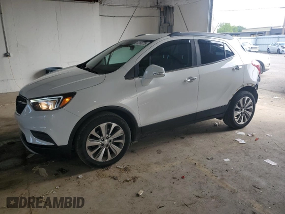 2017 Buick Encore Preferred z VIN KL4CJASB5HB105089, wystawiony jako Copart lot #60100775 z przebiegiem 98 567 mil mil oraz Szkoda całkowita • Salvage title. Historia ofert i sprzedaży dostępna na DreamBid. Obrazek 1.