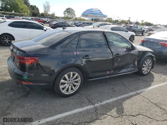 2018 Audi A4 Premium with VIN WAUKMAF44JA067934, listed as a Copart auction lot 47133595 with 29,528 mi miles and Salvage Title. Bid and sale history available at carsss.com. Image 3.