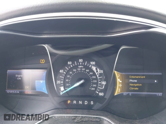2013 Ford Fusion SE with VIN 3FA6P0HR3DR182796, listed as a IAAI auction lot 42147273 with 121,815 mi miles and . Bid and sale history available at DreamBid. Image 7.