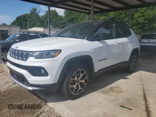 2025 Jeep Compass Limited with VIN 3C4NJDCN6ST511638, listed as a Copart auction lot 63121135 with 16,324 mi miles and Clean title. Bid and sale history available at DreamBid. Image 1.
