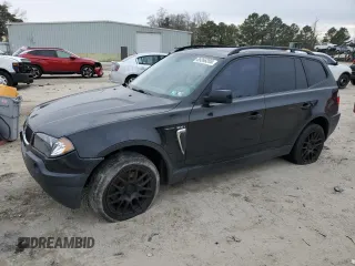 2004 BMW X3 2.5i with VIN WBXPA73494WC41339, listed as a Copart auction lot 89266205 with 0 mi miles and Salvage Title. Bid and sale history available at carsss.com. Image 1.
