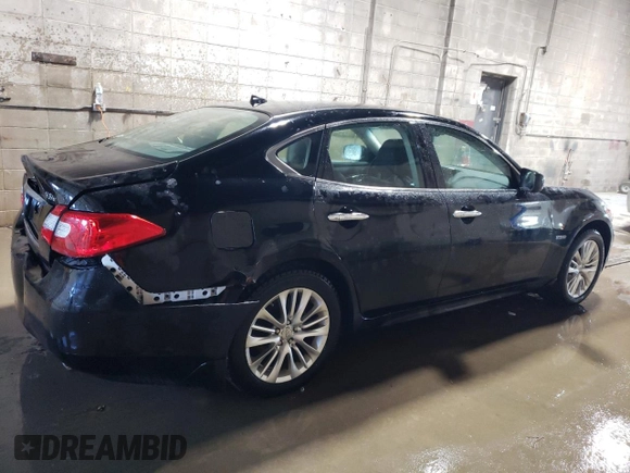 2012 Infiniti M Hybrid with VIN JN1EY1AP7CM910194, listed as a Copart auction lot 72003524 with 124,723 mi miles and Salvage title. Bid and sale history available at DreamBid. Image 3.