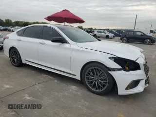 2019 Genesis G80 3.3T Sport with VIN KMTFN4JB0KU320970, listed as a Copart auction lot 79726564 with 65,892 mi miles and Salvage Title. Bid and sale history available at carsss.com. Image 4.