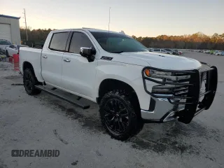 2020 Chevrolet Silverado 1500 LTZ with VIN 1GCUYGEL5LZ101671, listed as a Copart auction lot 41624055 with Not Provided miles and Salvage Title. Bid and sale history available at DreamBid. Image 4.