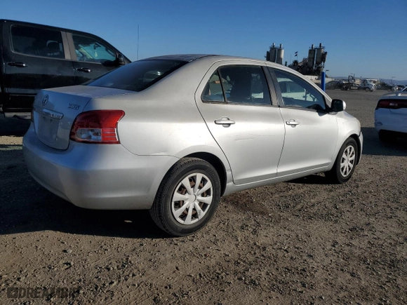 2011 Toyota Yaris with VIN JTDBT4K36B1407560, listed as a Copart auction lot 89410145 with 278,811 mi miles and Clean Title. Bid and sale history available at carsss.com. Image 3.