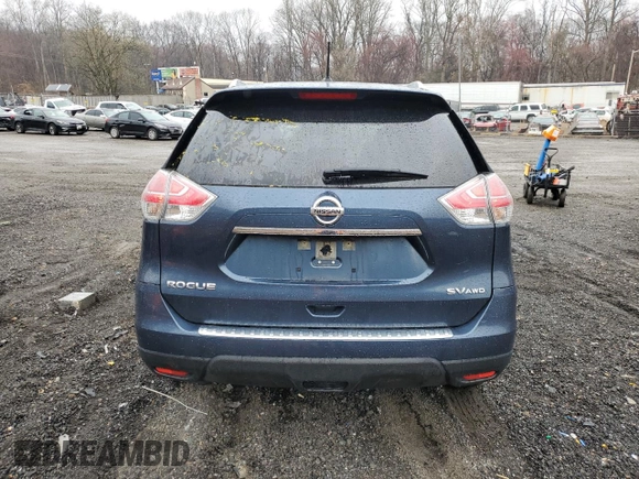 2016 Nissan Rogue SV with VIN JN8AT2MV5GW154339, listed as a Copart auction lot 50191385 with 225,321 mi miles and Salvage Title. Bid and sale history available at DreamBid. Image 6.