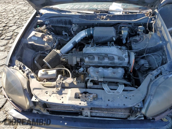 1996 Honda Civic DX with VIN 1HGEJ6126TL006590, listed as a Copart auction lot 79457604 with 186,293 mi miles and Salvage Title. Bid and sale history available at carsss.com. Image 11.