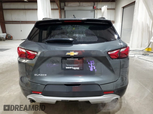 2020 Chevrolet Blazer LT with VIN 3GNKBCRSXLS675917, listed as a Copart auction lot 58688545 with 65,415 mi miles and Salvage title. Bid and sale history available at DreamBid. Image 6.