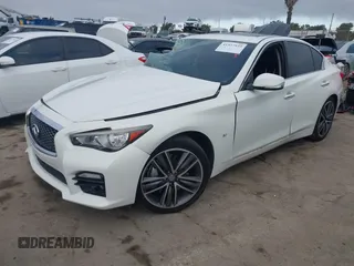 2014 Infiniti Q50 Premium with VIN JN1BV7AP0EM688888, listed as a IAAI auction lot 41537933 with 114,260 mi miles and . Bid and sale history available at carsss.com. Image 20.