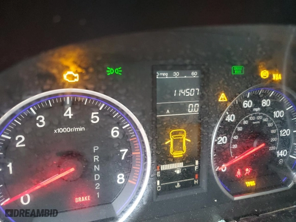 2007 Honda CR-V EX-L with VIN JHLRE48797C070710, listed as a Copart auction lot 49617375 with 114,507 mi miles and Salvage Title. Bid and sale history available at carsss.com. Image 9.