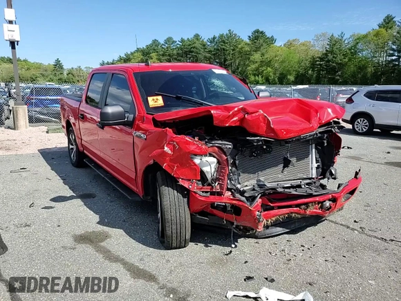 2020 Ford F-150 XL with VIN 1FTEW1EP1LFB95818, listed as a Copart auction lot 56152495 with Not provided miles and Salvage title. Bid and sale history available at DreamBid. Image 13.