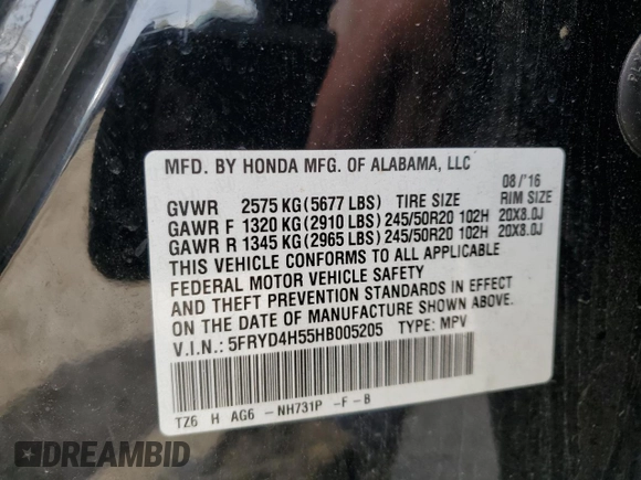 2017 Acura MDX Technology z VIN 5FRYD4H55HB005205, wystawiony jako Copart lot #52729095 z przebiegiem 122 333 mil mil oraz Szkody całkowita. Historia ofert i sprzedaży dostępna na DreamBid. Obrazek 13.