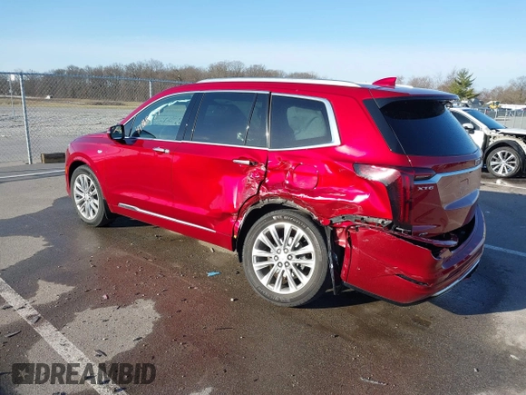 2021 Cadillac XT6 Premium Luxury with VIN 1GYKPDRS5MZ233349, listed as a IAAI auction lot 41818937 with 44,344 mi miles and . Bid and sale history available at DreamBid. Image 3.