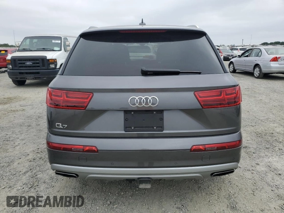2019 Audi Q7 Premium with VIN WA1AAAF74KD008880, listed as a Copart auction lot 54277445 with 23,476 mi miles and Salvage title. Bid and sale history available at DreamBid. Image 6.