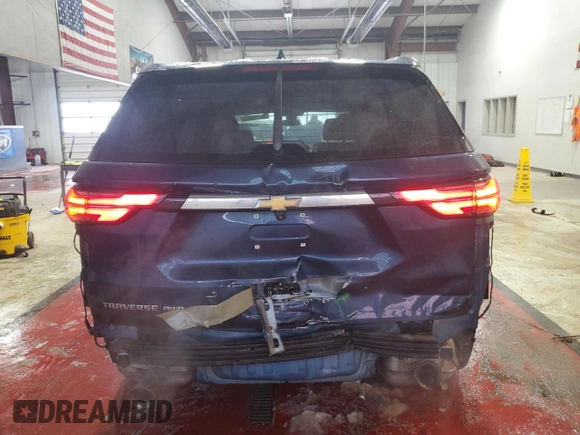 2022 Chevrolet Traverse LS with VIN 1GNEVFKW6NJ127551, listed as a Copart auction lot 88359315 with 54,661 mi miles and Salvage Title. Bid and sale history available at carsss.com. Image 6.