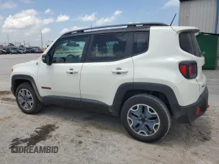2015 Jeep Renegade Trailhawk with VIN ZACCJBCT2FPB85764, listed as a Copart auction lot 58965465 with 80,440 mi miles and Salvage title. Bid and sale history available at DreamBid. Image 2.