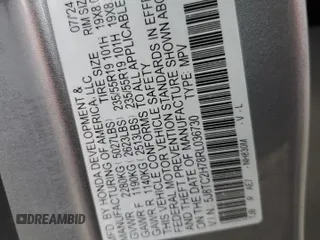 2024 Acura RDX w/Advance Package with VIN 5J8TC2H78RL036730, listed as a Copart auction lot 84507824 with 750 mi miles and Salvage Title. Bid and sale history available at carsss.com. Image 13.