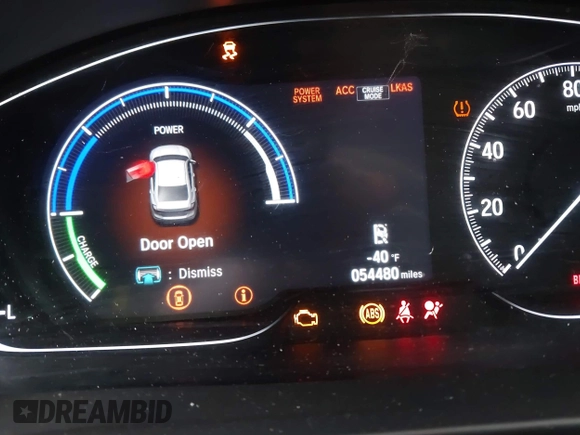 2022 Honda Insight EX with VIN 19XZE4F54NE008068, listed as a IAAI auction lot 41658247 with 54,480 mi miles and . Bid and sale history available at DreamBid. Image 7.