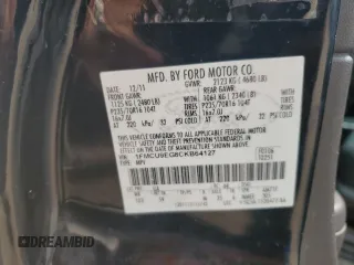 2012 Ford Escape Limited with VIN 1FMCU9EG8CKB64127, listed as a Copart auction lot 66600394 with 253,953 mi miles and Non Repairable. Bid and sale history available at carsss.com. Image 15.