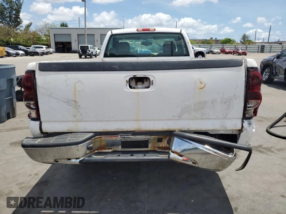 2006 Chevrolet Silverado 1500 Work Truck with VIN 1GCEC14X06Z279500, listed as a Copart auction lot 55018865 with 240,474 mi miles and Salvage Title. Bid and sale history available at DreamBid. Image 6.