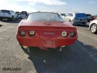 1981 Chevrolet Corvette with VIN 1G1AY8767BS415340, listed as a Copart auction lot 78445014 with 25,292 mi miles and Salvage Title. Bid and sale history available at carsss.com. Image 6.