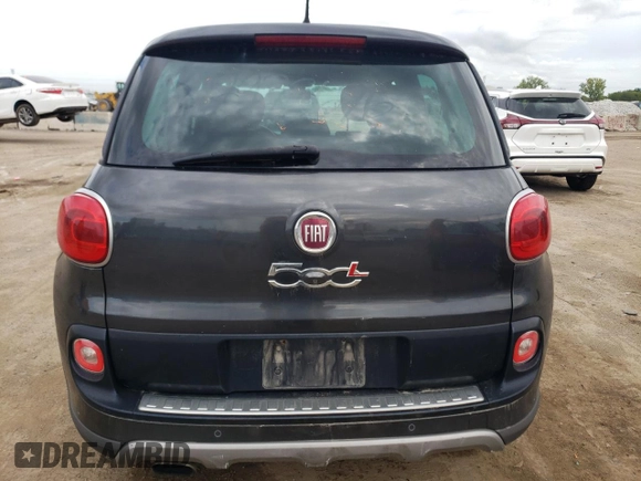 2014 FIAT 500L Trekking with VIN ZFBCFADH5EZ012622, listed as a Copart auction lot 69308994 with 0 mi miles and Salvage Title. Bid and sale history available at carsss.com. Image 6.