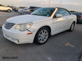 2008 Chrysler Sebring Limited with VIN 1C3LC65M38N262116, listed as a Copart auction lot 75097654 with 0 mi miles and Salvage Title. Bid and sale history available at carsss.com. Image 1.